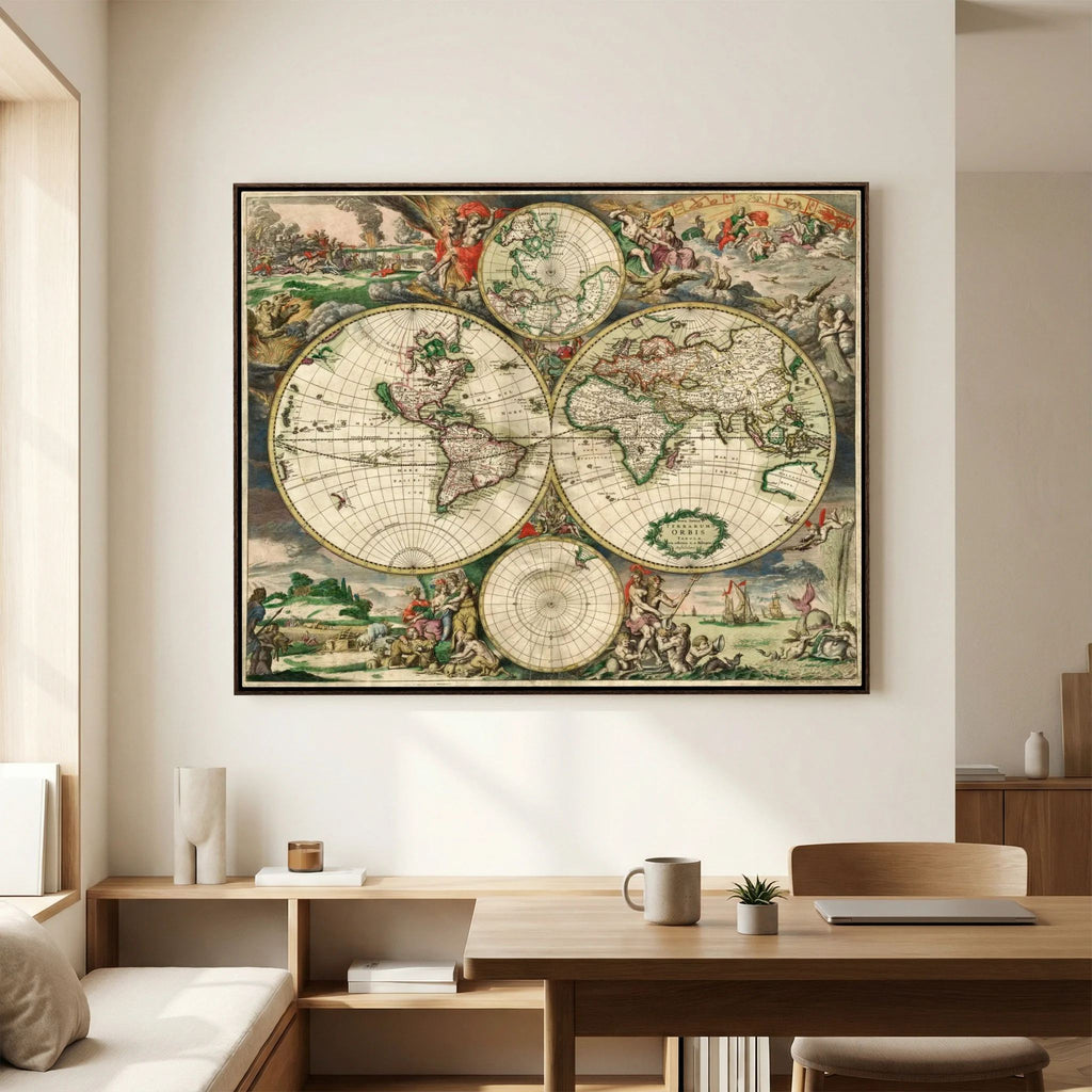 World Map 1689 - Gerard van Schagen