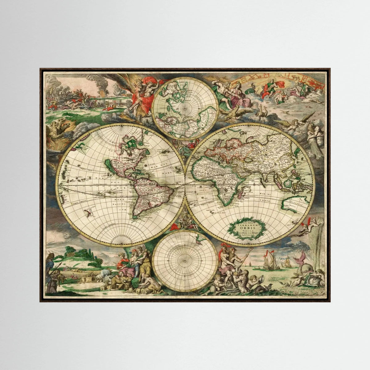 World Map 1689 - Gerard van Schagen