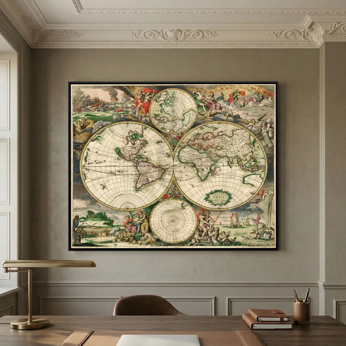 World Map 1689 - Gerard van Schagen
